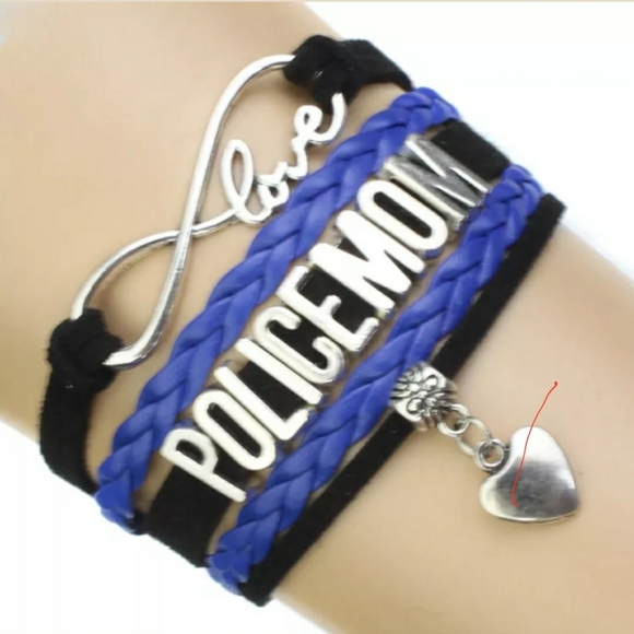 Jewelry - Police Mom Infinity Charm Bracelet